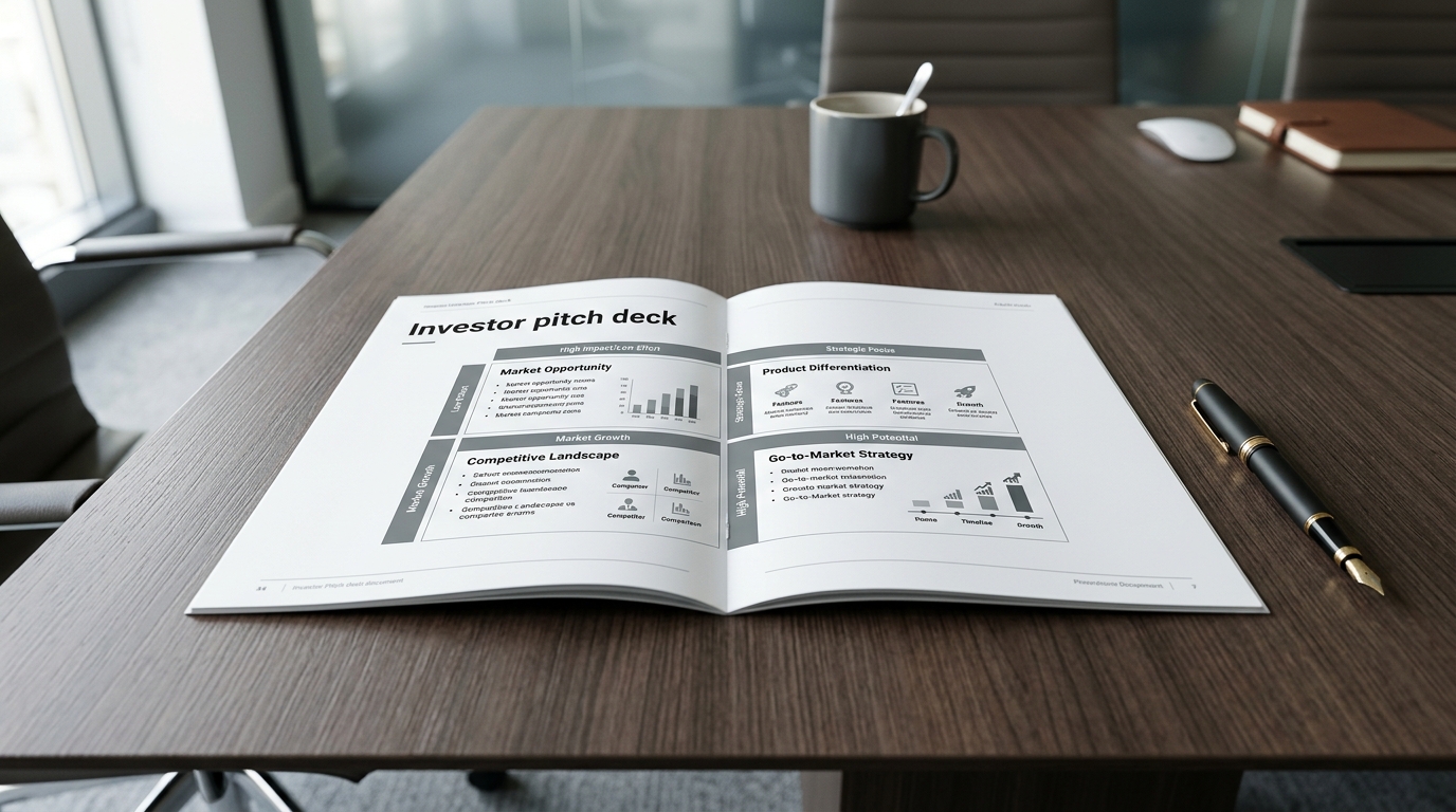 Pitch deck pour investisseurs : la thèse d'investissement 2026
